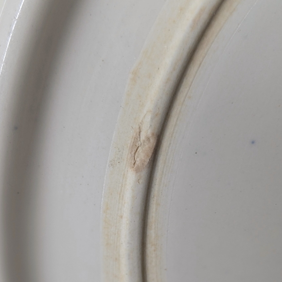 Vintage Moriyama Blue Willow 3 Section Divided Heavy Grill Plate Japan - Picture 8 of 9